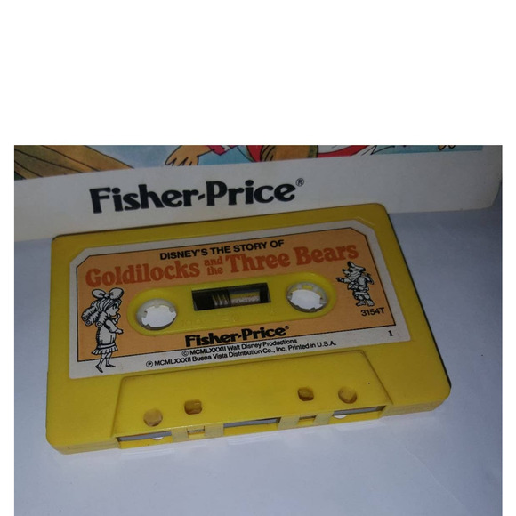 Rare 1980's Fisher Price Goldilocks Three Bears Golden Book On Tape  Disney - Picture 2 of 5